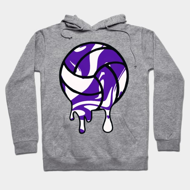 Melting volleyball Hoodie by RayRaysX2